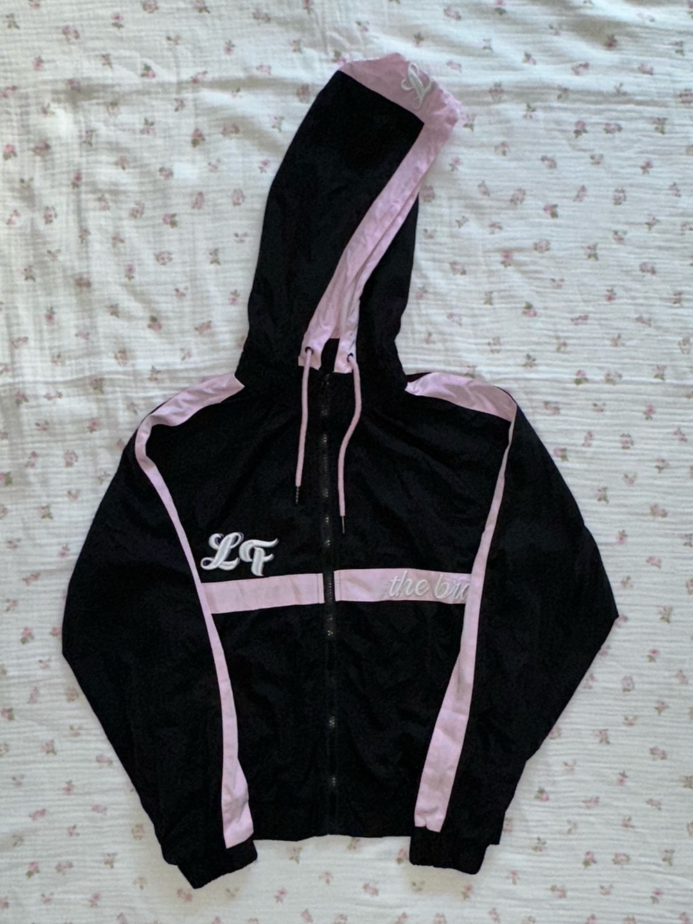 LF The Brand Black and Pink Windbreaker